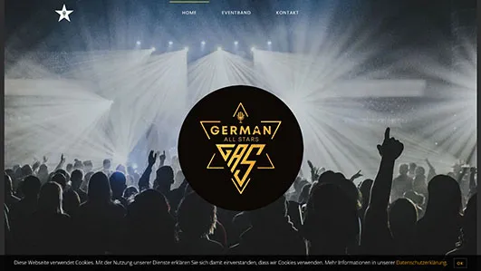 Оновлення сайту "Germanallstars-band.de"